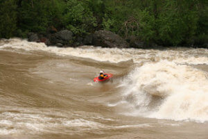WRI crew kayaking